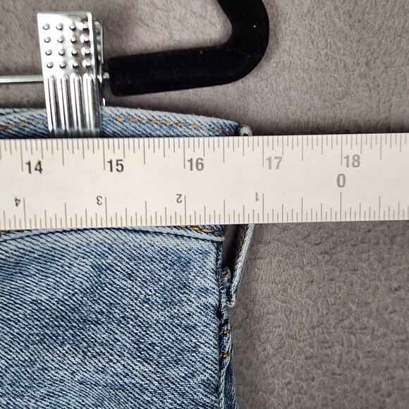 Levis 517 Jeans Mens 33x30 Light Blue Boot Cut Denim Light Wash Zip Fly Classic - Picture 3 of 15